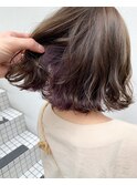 インナーカラー_大人かわいい,ボブ,結婚式