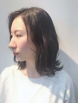 グランディール(Grandir)&nbsp;外ハネ大人ボブ♪チャコール系ミディアムスタイル