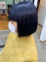 【cuzKLUB】タイトボブ×ネイビーブルー【池袋】