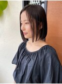 ショートボブ*ナチュラルボブ*前下がりボブ*前髪なしショート