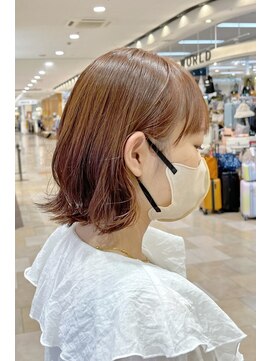 リミックス 南国店(remix) ブリーチなしピンクカラー