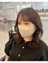 レテ(LETE)&nbsp;オリーブベージュ/ブリーチなし/韓国風ミディ◎