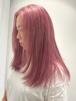 ベレーザ 渋谷(BELEZA)&nbsp;4619ニュアンスカラーホワイトピンク韓国ヘアミルクティーピンク