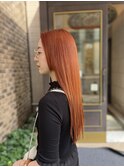 アプリコットベージュ　ブリーチ１回