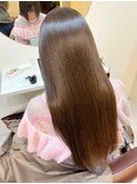 【Zina 札幌大通】髪質改善グレーベージュ艶髪レイヤーロング