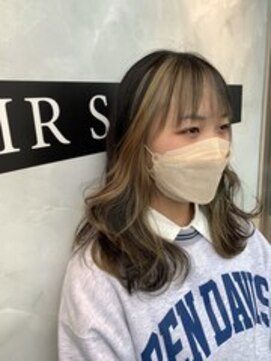レム 長野青木島店(REM) フェイスフレーミング／ベージュ