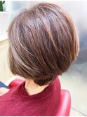 20代30代40代大人3Dカラーナチュラルハイライト大人ボブ立体感