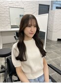 顔まわり/小鳥バング/シャギー/艶髪ロング/韓国風/ヨシンモリ