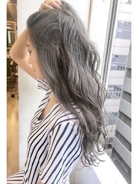 ランプ ヘアー(lamp hair) 【lamp池袋】アッシュグレージュ、ハイライト、ロングレイヤー
