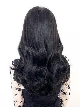 アイティーバイアルバム 松戸店(IT by ALBUM) アッシュブラックニュアンスカラーレイヤーロング_ba488171