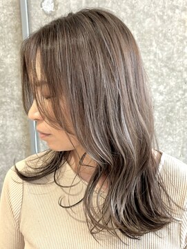 アヤラグランスパ 船橋店(AyaLA GRAN SPA) 【福田隆晃】ハイライトグレージュ/白髪ぼかし/デザインカラー