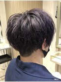 爽やかメンズ☆無造作ツーブロックマッシュナチュラル黒髪