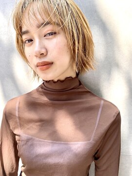 ミラバイグリーン(Mira by green) レイヤーボブ/フェイスレイヤー/ブリーチ/ダブルカラー