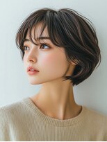 ロディーナコク 大口 新子安(rodina.coc)&nbsp;脱白髪染め【白髪ぼかしハイライト】大人ショート/30代40代50代