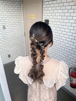 ソノ(sono)&nbsp;ツイン編みおろし　編みおろし　ツインヘア