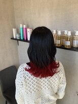 トリコ(ToricO) グラデーションレッド ダブルカラー ブリーチカラー ダーク