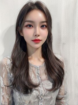 オリンテ バイ レシッド 表参道(orente by rcid) 韓国レイヤーロング美髪グレージュアッシュインナーグレージュ