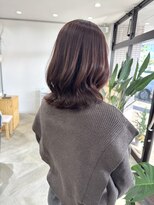 ラフ(laugh)&nbsp;くびれボブ / バーガンディーカラー