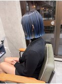 バレイヤージュ、ハイライト、レイヤーカット、ケアブリーチ