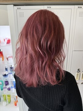ラーム 宇部高校前店(rame) レイヤースタイル、髪質改善、ブリーチカラー、ピンクカラー
