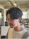 メンズカット/センターパート/ニュアンスパーマ/ビジネスヘア