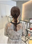 ヘアセット/ヘアアレンジ/タイト/編みおろし/結婚式/横浜