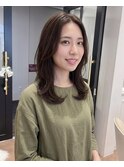 韓国ミディアムレイヤーセンターパート