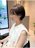ショートヘア/ナチュラルショート/似合わせ/ショートボブ/透明感