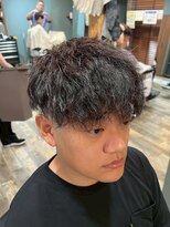 スタンドバーバー 柏(STAND BARBER)&nbsp;リバースセンターパート/ニュアンスウルフ/ダウンバング/柏