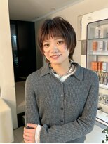 クルー(Creww KYOTO)&nbsp;顔周りのデザインで小顔効果ウルフショート