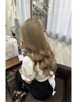 フロレゾンヘアデザインエクステ(floraison hair design exte) milk tea beige × Pull exte