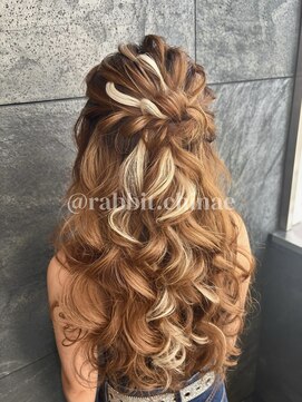 ラビットモア ヘアセット ナゴヤ(RABBIT more hair set NAGOYA) ハーフアップ