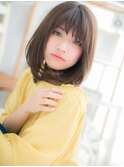 ■mod's上尾10★■重めカワイイ♪前下がりの小顔ワンカール