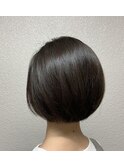 【hurakoko松下仁美】ツヤ髪ストレートパーマ ボブスタイル