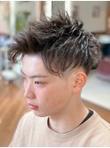 アップバング/刈り上げ/2ブロック