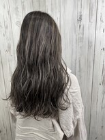 アンダーバーホワイト 南海難波店(_WHITE)&nbsp;【＿white+】ハイライト×大人ロングスタイル