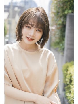 ガーデン タチカワ(garden tachikawa) 【garden tachikawa】大人かわいいひし形ショートボブスタイル