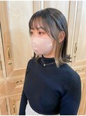 切りっぱなし×外ハネ