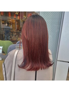 クララ サカエ(CLALA Sakae LA.DONNA group) ブリーチ無しで出来る赤カラー！！