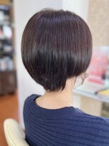 アークスヘアー&nbsp;大人可愛いミニボブココアブラウン小顔美肌ストレート丸み