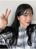 久留栖るなちゃん♪シールエクステで黒髪ロングヘアに大変身!