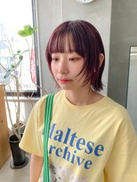 テトヘアー(teto hair) ボブウルフ、フェイスレイヤー、ピンクパープル