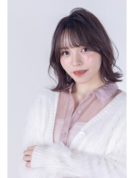 スノードロップ 高円寺店(Snowdrop) 黒髪/グレーベージュ/レイヤーロング/前髪パーマ/高円寺