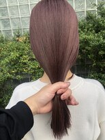 ウニレ バイ センス(unire by sense)&nbsp;【ブリーチ１回】ナチュラルなミルクティーブラウンカラー