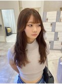レイヤーカット×顔まわりカット×カラー