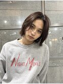 ◎メンズボブウルフメンズミディアムメンズロングワックスなし