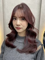 ルノン(LUNON)&nbsp;ワインレッドカラー/ボルドーカラー/レイヤーカット