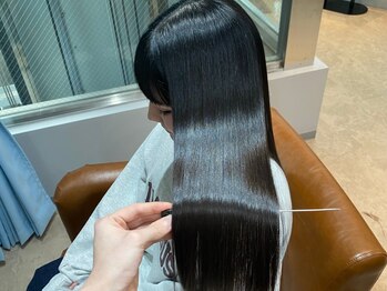 ロア 福岡天神店(LORE)の写真/髪質改善を追求し、研究を重ねたsophia独自の施術でどんな髪質でもサラサラの艶髪に*天使の輪も夢じゃない!