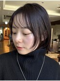 ★春のボブレイヤー/薄め前髪/外ハネボブ/モテ髪艶カラー/銀座