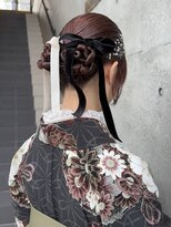 【徳岡】卒業式ヘアセット　成人式　モードヘア　タイトツイン